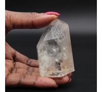 Quartz à Inclusion de 140 grammes et 60 millimètres, Minéral Quartz de Madagascar, Minéral Pur, Produit Unique, Pierre de Collection, Pierre de Transformation