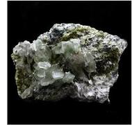 QUARTZ À INCLUSIONS DE BYSSOLITE + EPIDOTE - Pierre Naturelle en Provenance de la France, Chamrousse - Pierre rare avec inclusions de byssolite et épidote, caractéristique mots clés SEO 911.0 ct - Cer