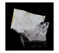 Quartz + Baryte. 92.31 Ct. Massif Des Grandes Rousses, Isère, France.