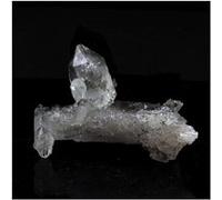 QUARTZ BITERMINÉ + CHLORITE - Pierre Naturelle en Provenance de France, Rif Fournel, Freney d'Oisans - Cristal Rare et Authentique 68.5 ct - Certificat d'Authenticité Inclus 46 x 29 x 13 mm G