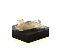 QUARTZ BITERMINE FUME - Pierre Naturelle en Provenance de France, Alpes d'Huez, Isère 26.60 ct - Certificat d'Authenticité Inclus 38 x 20 x 18 mm