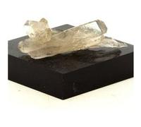 QUARTZ BITERMINÉ FUMÉ - Pierre Naturelle en Provenance de France, Alpes d'Huez, Isère 26.60 ct - Certificat d'Authenticité Inclus 38 x 20 x 18 mm G