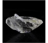 QUARTZ BITERMINÉ + INCLUSION BARYTE - Pierre Naturelle en Provenance de France, Freney d'Oisans - Cristal Rare et Authentique 78.25 ct - Certificat d'Authenticité Inclus 42 x 21 x 16 mm G
