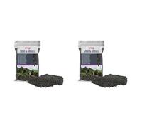 Quartz Céramisé Noir FinAmtra 1,6-2 mm, Fond Naturel pour Aquariums d'eau Douce (Lot de 2)