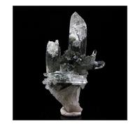 QUARTZ + CHLORITE en provenance de FRANCE, Vizille, Isère - Pierre Naturelle avec Inclusions Vertes, Énergie de Guérison 92.0 ct - Certificat d'Authenticité Inclus 50 x 33 x 28 mm G
