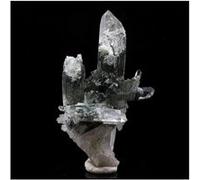 QUARTZ + CHLORITE en provenance de FRANCE, Vizille, Isère - Pierre Naturelle avec Inclusions Vertes, Énergie de Guérison 92.0 ct - Certificat d'Authenticité Inclus 50 x 33 x 28 mm G