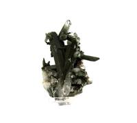QUARTZ + CHLORITE - Pierre Naturelle en Provenance de France, Massif des Grandes Rousses - Cristal Multicolore avec Certificat d'Authenticité Inclus