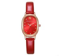 Quartz classique pour femme Gris Noir Classique Femme Quartz (Rouge)