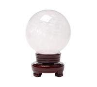 Quartz Crystal Ball Wind for Lucky Wealth Protect The House,White,50mm Gemstone Stone
