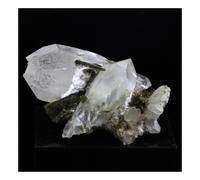Quartz, Epidote, Byssolite. 149.5 Ct. Chamrousse, Belledonne, Isère, France..