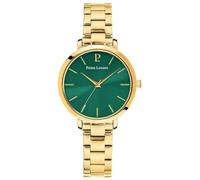 Quartz Femme CHOUQUETTE Doré Cadran Soleillé Vert Bracelet Acier Doré 12M