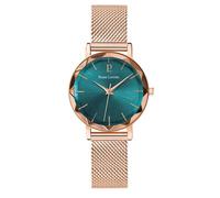 Quartz Femme MULTIPLES Doré-rose Cadran Soleillé Vert Bracelet Acier milanais Doré-rose 14M