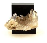 QUARTZ FUMÉ + ADAULAIRE - Pierre Naturelle en Provenance de France, L'Alpe d'Huez - Cristal de guérison et de protection 249.10 ct - Certificat d'Authenticité Inclus 57 x 49 x 26 mm G