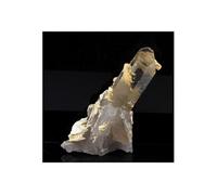QUARTZ FUME + BARYTE - Pierre Naturelle en Provenance de France, Alpes d'Huez, Lac Blanc - Cristal Rare et Puissant 191.5 ct - Certificat