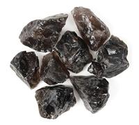 Quartz Fumé Brut 500 g - Pierres de Cristal Non Polies pour Ancrage, Méditation, Chakra, Reiki & Décoration