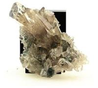 QUARTZ FUMÉ + CHLORITE - Pierre Naturelle en Provenance de Les Deux Alpes, Isère, France - Cristal Rare et Puissant 451.15 ct - Certificat d'Authenticité Inclus 82 x 51 x 35 mm G