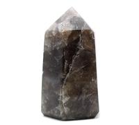 Quartz fumé d'ornement de 360 grammes et 95 millimètres, Minéral Quartz fumé de Madagascar, Naturel et Authentique, Produit Exclusif, Pierre de Collection, Minéral de Communication