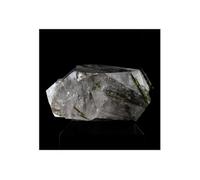 QUARTZ FUMÉ + EPIDOTE - Pierre Naturelle en Provenance de France, Isère, Massif des Grandes Rousses - Cristal de guérison et de protection - 140.0 ct - Certificat d'Authenticité Inclus 35 x 35 x 15 mm