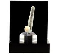 QUARTZ FUMÉ + TOURMALINE en provenance de BAHIA, BRÉSIL - Pierre Naturelle de Protection et d'Ancrage - 1511.0 ct - Certificat d'Authenticité Inclus 90 x 60 x 45 mm G