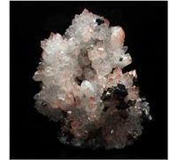 QUARTZ HEMATOIDE + CHALCOPYRITE + CALCITE en provenance de CHINE, Huxu, Jiangxi - Pierre Naturelle avec des inclusions de Chalcopyrite et Calcite 1276.0 ct - Certificat d'Authenticité Inclus 105 x 70 