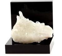 QUARTZ HYALIN - Pierre Naturelle en Provenance de France, Bourg d'Oisans - Cristal de Quartz Blanc Pur, Collection Rare 132.4 ct - Certificat d'Authenticité Inclus 52 x 35 x 17 mm Blanc G