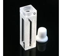 Quartz microfluorescent Cette avec bouchon PTFE - Chemin lumineux 10 mm, volume 1,0 ml, 4 fenêtres transparentes