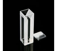 Quartz microfluorescent Cette avec couvercle en PTFE - Chemin lumineux de 10 mm, volume de 0,7 ml, 4 fenêtres transparentes