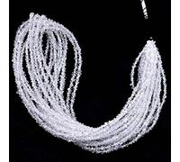 Quartz naturel transparent AA Herkimer diamant pépites à facettes non coupées ~ perles de 2 mm-3 mm 40,6 cm
