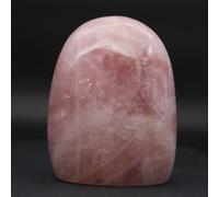 Quartz Rose de 750 grammes et 105 millimètres, Minéral Quartz Rose de Madagascar, Minéral véritable, Pierre Exclusive, Pierre de Collection, Minéral de créativité