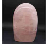 Quartz Rose de décoration de 900 grammes et 125 millimètres, Minéral Quartz Rose de Madagascar, 100% d'origine Naturelle, Œuvre Exclusive, Art minéral, Minéral de lithothérapie