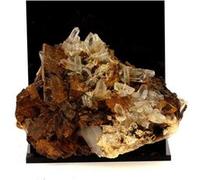 QUARTZ + SIDERITE EN PROVENANCE DE ALLEVARD, ISÈRE, FRANCE - Pierre Naturelle et Cristal Rare, Puissant Équilibrateur Énergétique 2391.5 ct - Certificat d'Authenticité Inclus 110 x 80 x 80 mm G
