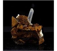 QUARTZ + SIDERITE EN PROVENANCE DE ALLEVARD, ISÈRE, FRANCE - Pierre Naturelle et Cristal Rare, Puissant Équilibrateur Énergétique 256.0 ct - Certificat d'Authenticité Inclus 37 x 30 x 47 mm G