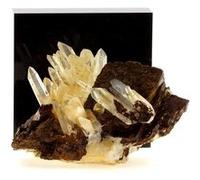 QUARTZ + SIDERITE en provenance de FRANCE, Vizille - Pierre Naturelle du Massif de Belledonne, propriétés de guérison - 1590.0 ct - Certificat