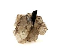 QUARTZ + TOURMALINE - Pierre Naturelle en Provenance du Brésil, São José da Safira - Cristal de guérison énergétique et de protection 1135.0 ct - Certificat d'Authenticité Inclus 83 x 61 x 57 mm G