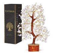 Quartz Transparent - Arbre de Chakra, Arbre de Pierres précieuses, Pierre de guérison à Quartz Transparent, Cristaux de guérison, Cadeaux holistiques pour Femme