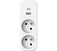 Biplite - QUARX - 2P 16A - Avec USB-A et USB-C, conforme NF