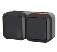 Interrupteur + prise - QUARX - Aqua Pro - Extérieure, verticale, IP55, 250V, 16A
