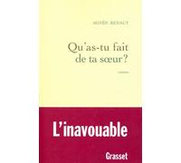 Qu'as-tu fait de ta soeur ? - Agnès Renaut - Grasset - broché - Roman