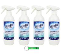Quasar Lot de 4 désodorisants multi-usages - Parfum longue durée - Nettoie et dépoussière - 500 ml - Avec porte-clés Beni Culinari
