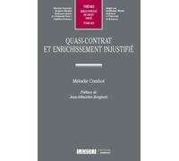 Quasi-contrat et enrichissement injustifié (Tome 625)