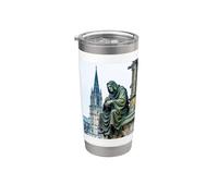 Quasimodo, hauteurs de la cathédrale de Paris, monstre bossu Gobelet isotherme en acier inoxydable double paroi