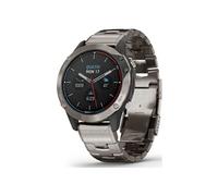 quatix 6 - 47 mm - gris titane - montre intelligente avec bande - titanium - argent - taille du poignet : 132-215 mm - affichage 1.3" - 32 Go -
