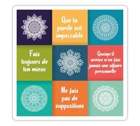 Quatre Accords Toltèques Spirituel Autocollant Sticker