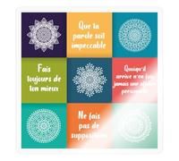 Quatre Accords Toltèques Spirituel Autocollant Sticker