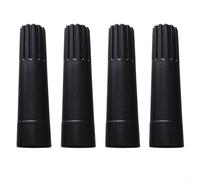 Quatre adaptateurs de tige télescopique avec longueur réglable conçus pour connecteur de tour et adaptation d'équipement (noir)