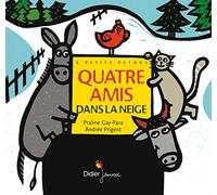Quatre amis dans la neige