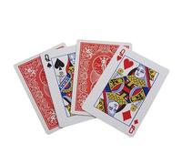 Quatre cartes de prédiction de la reine - Accessoire magique mentale pour cartes révélant des illusions et des performances de tours en gros plan - 6,3 x 8,7 cm - Gimmick en papier