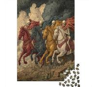 Quatre Cavaliers, squelettePuzzles 1000 Pièces pour Adultes, Jeux ÉduChatifsNuage d'orage