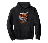 Quatre Coups Font Sens Deux Coups Font des Souvenirs Motocross Sweat à Capuche
