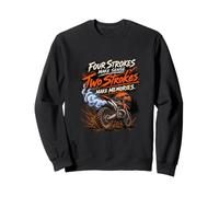 Quatre Coups Font Sens Deux Coups Font des Souvenirs Motocross Sweatshirt